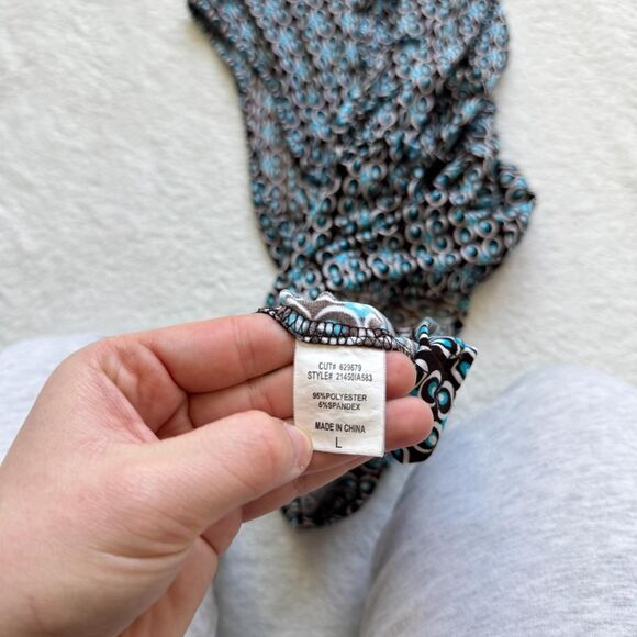 Vintage Tank Top \ Brown Y2K Blouse with Ruffles by Heart Soul - Picture 14 of 15